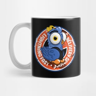 Lightning fast delivery service pigeon Mug